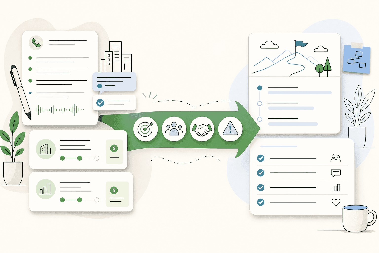 AI tools for sales and customer success alignment with automated handoffs and shared CRM context