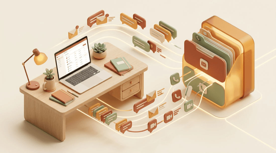 How to organize client conversations — consolidating calls, emails, and chats into one system