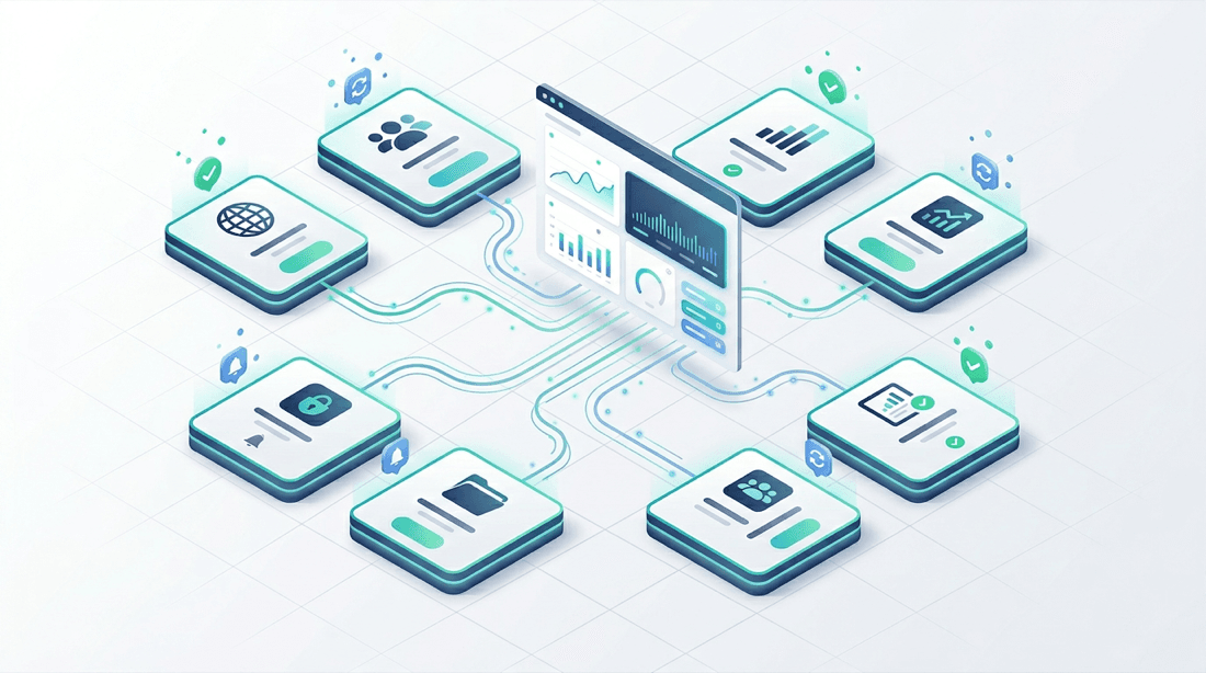 What is multi-account automation — CRM updates and conversation data flowing across client accounts