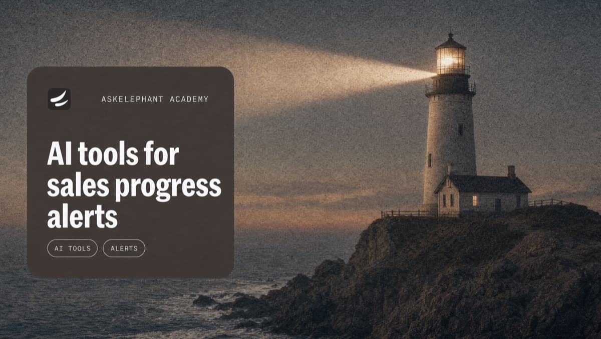 AI tools for sales progress alerts routing deal risks and next-step reminders into Slack and CRM
