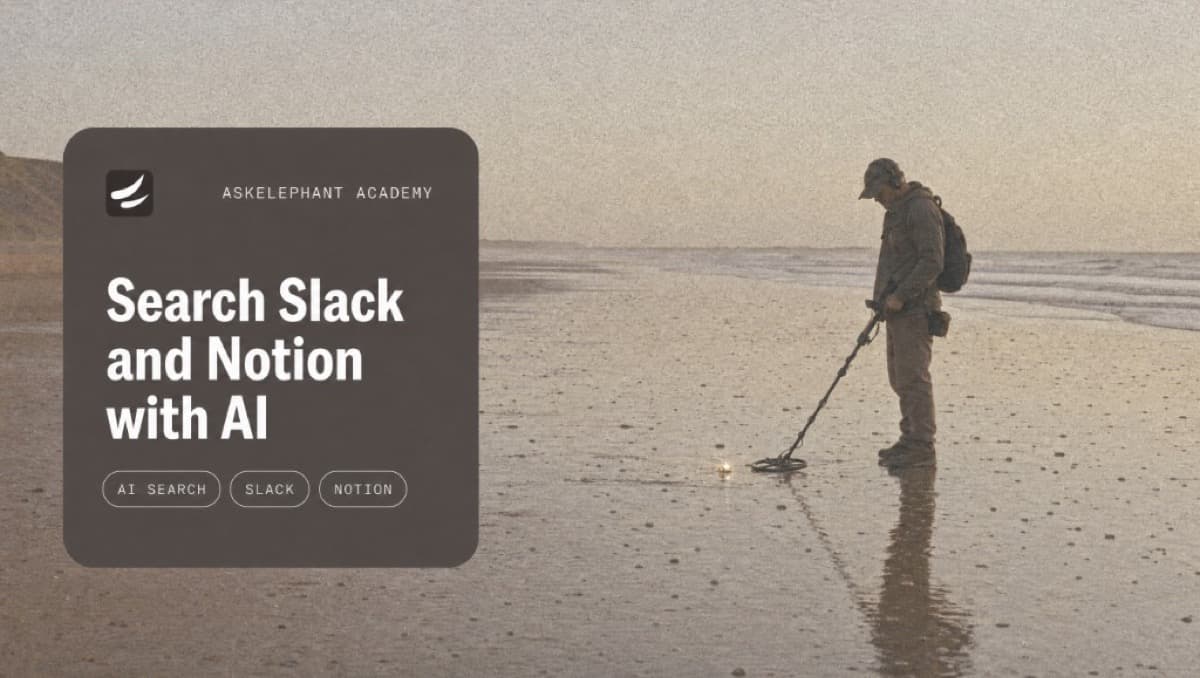 How to search Slack and Notion with AI for reliable customer and revenue context