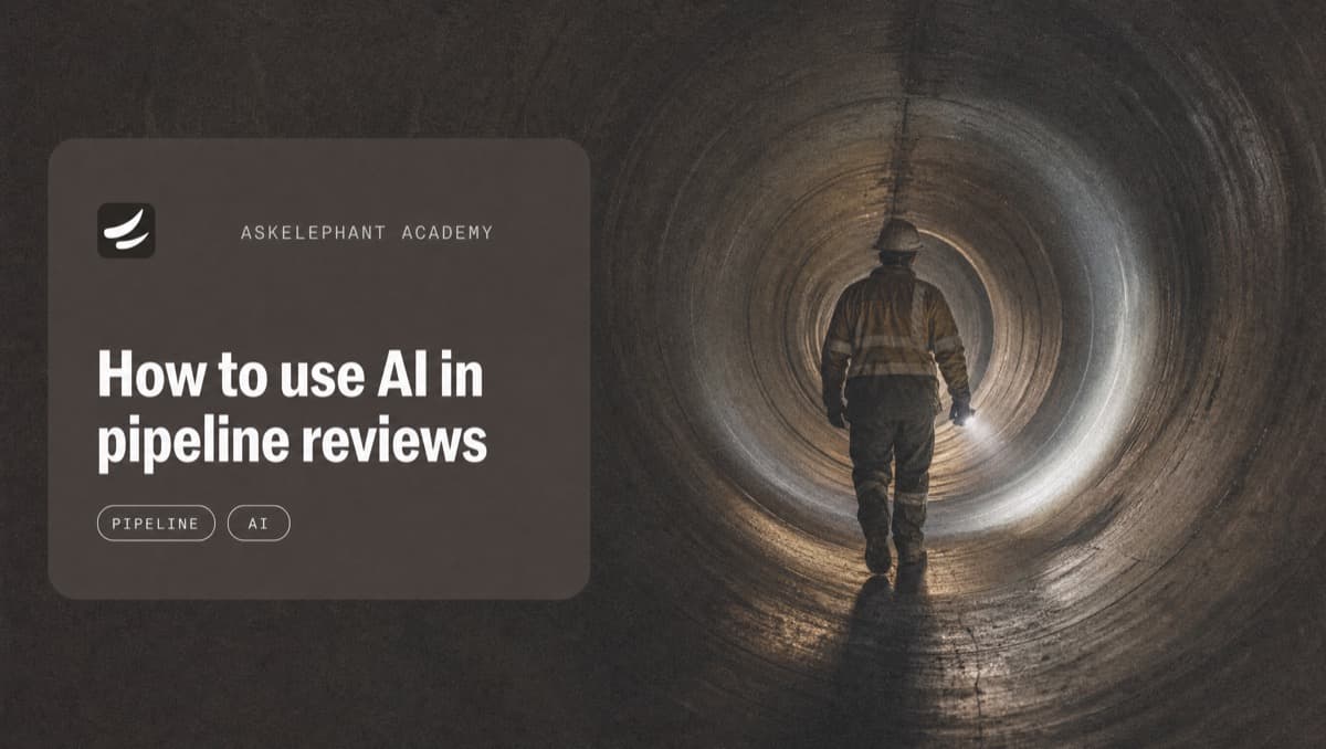 How to use AI conversation data in sales pipeline reviews for better deal inspection