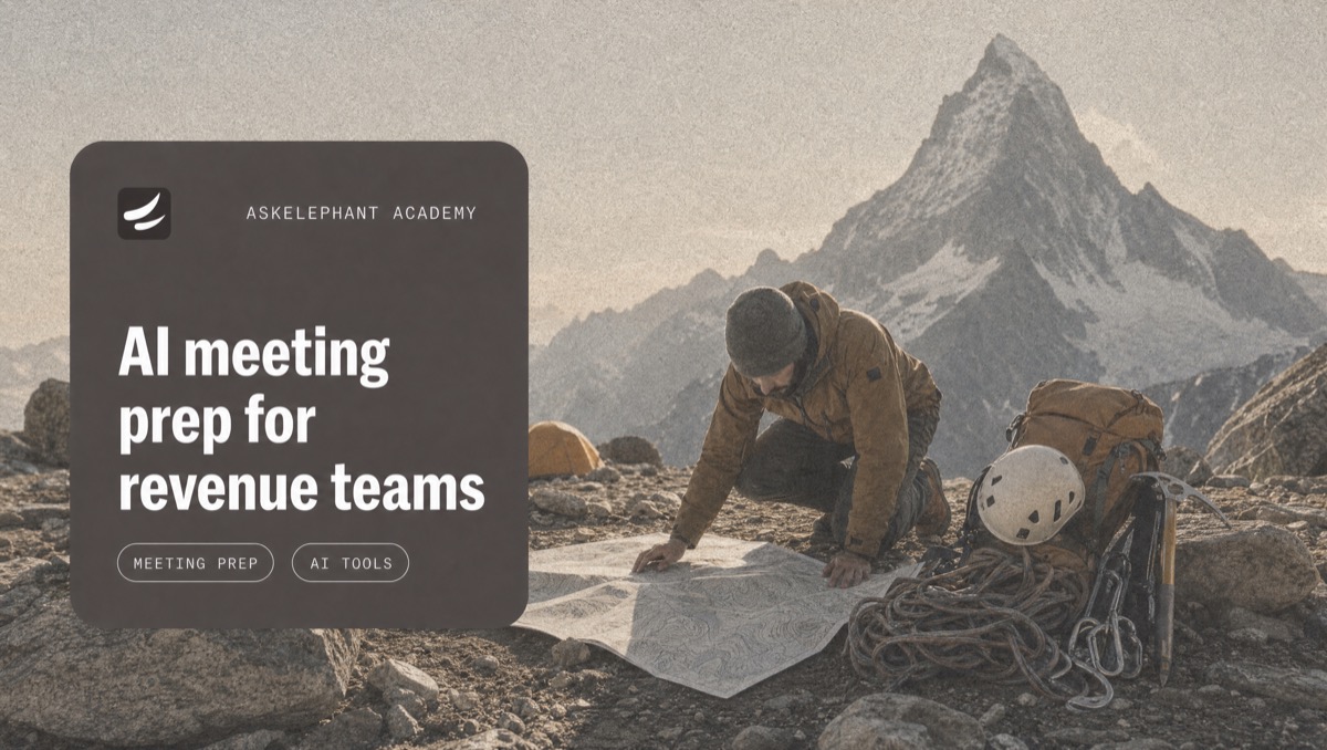 AI meeting prep workflow for revenue teams using CRM context, call history, and customer signals