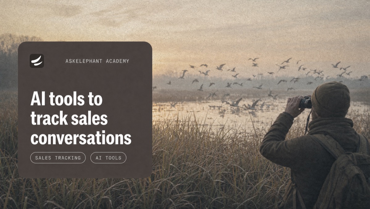 AI tools to track sales conversations and pipeline progress across calls, email, and CRM