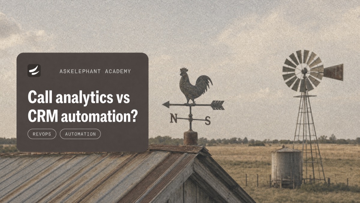 Comparison of sales call analytics and CRM automation workflows for revenue teams