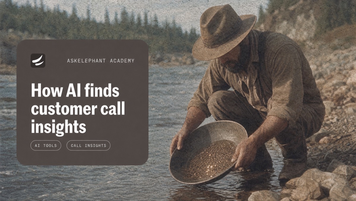 How AI finds customer call insights and routes them into CRM automation workflows