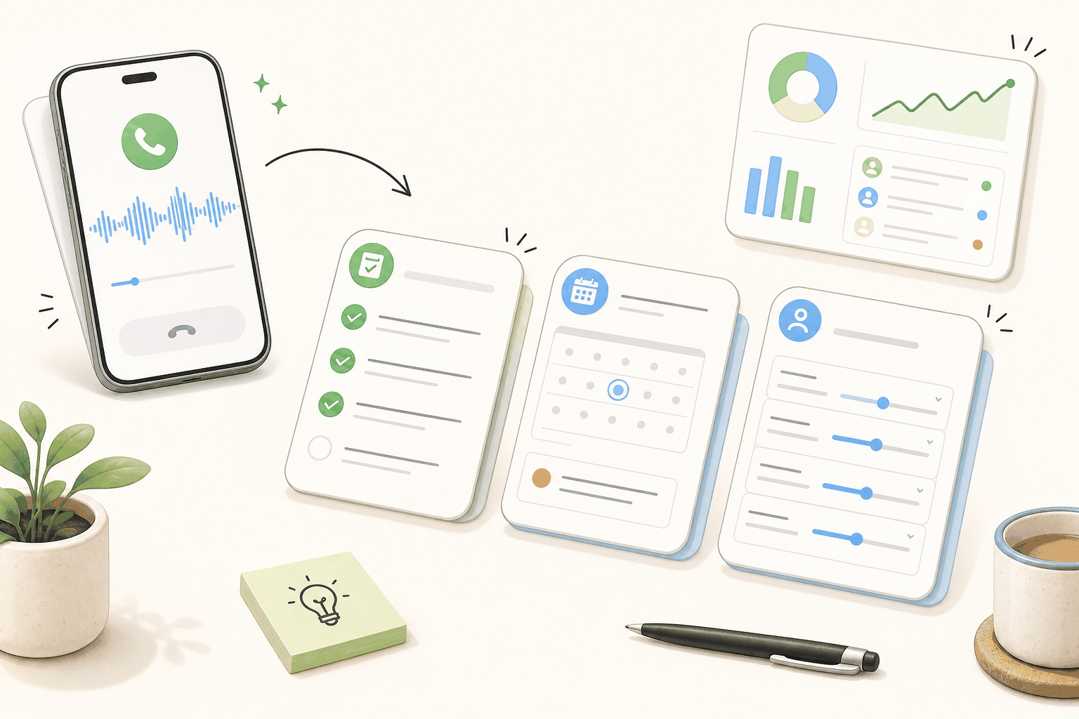 How sales reps track progress after calls with CRM automation and next-step updates