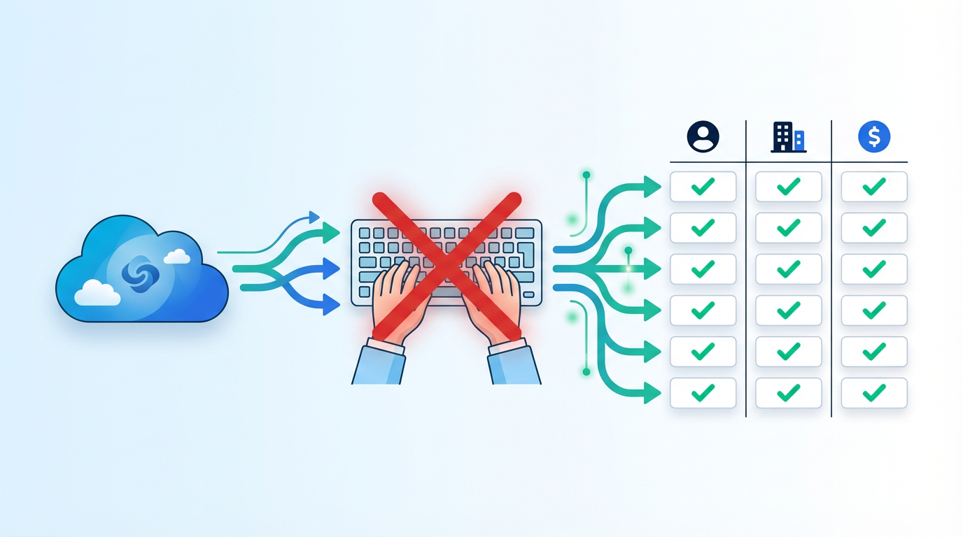 Step-by-step guide to eliminating manual Salesforce data entry with AI automation