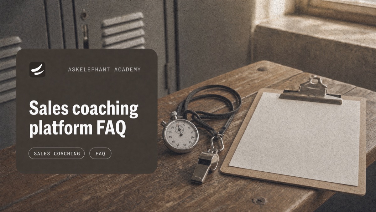Frequently asked questions about sales call coaching platforms with answers about implementation, integrations, security, and pricing