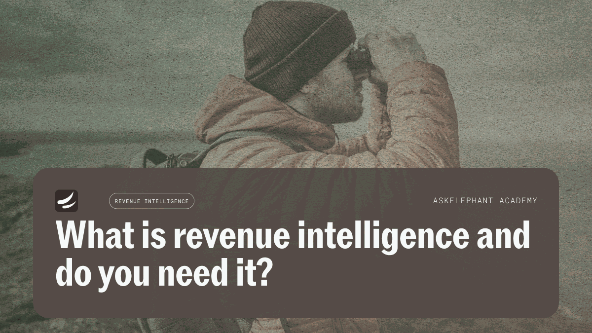 What is revenue intelligence and how it compares to revenue automation for sales teams