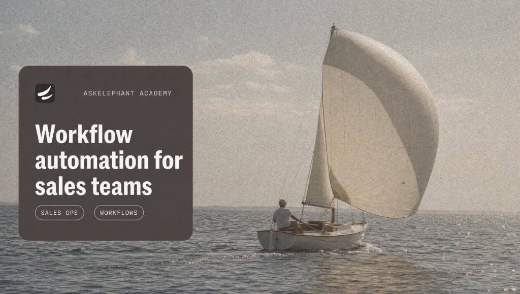 Workflow automation for sales teams cutting CRM busywork and speeding handoffs after calls